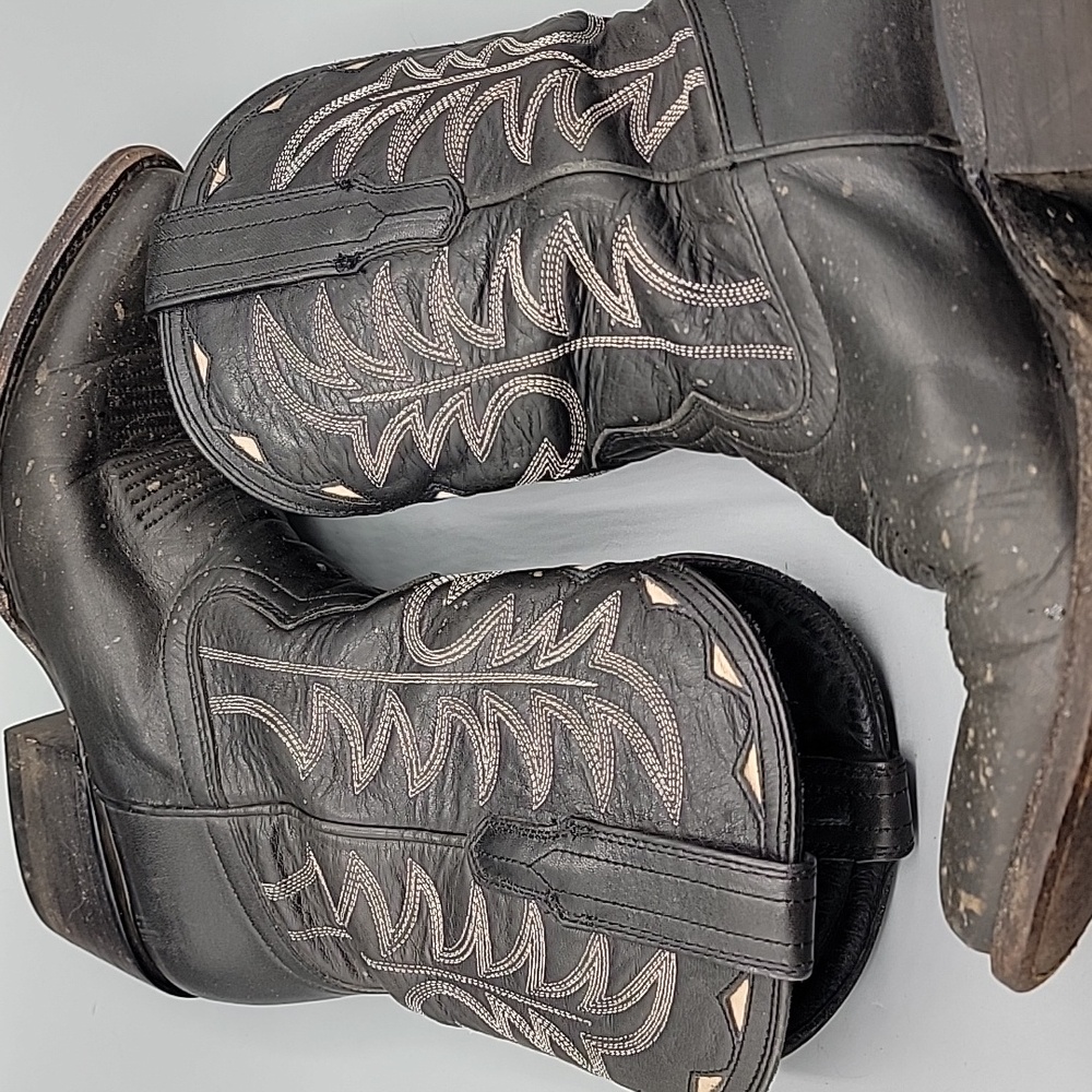 Tecovas Jolene Black Leather Boots 7.5 - Picture 5 of 14